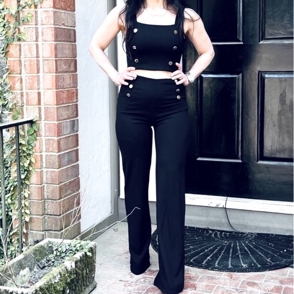 Sailor Wide Leg Pants Set